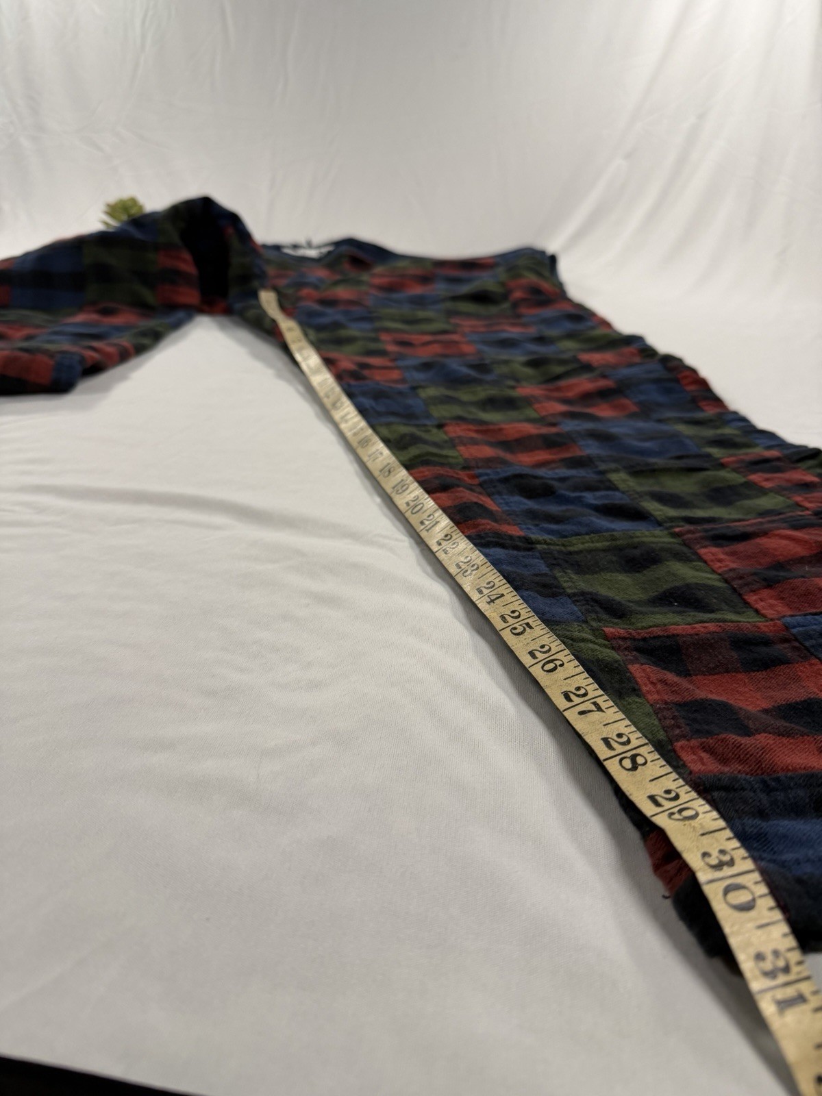 VTG LL Bean Patchwork Flannel Pants Multicolor Si… - image 6