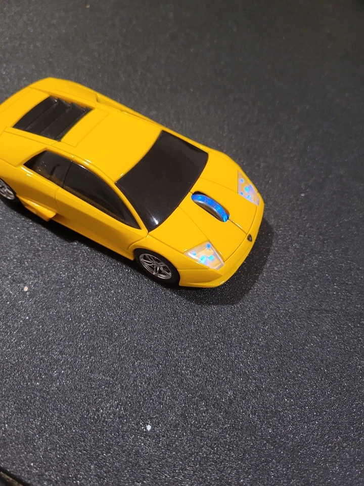 Road Mice Yellow Lamborghini 2.4G RF Wireless Mouse HP original box instructions - Image 4 of 4