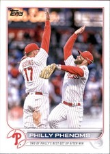 2022 Topps Update Baseball Card #US112 Philly Phenoms Rhys Hoskins Bryce Harper