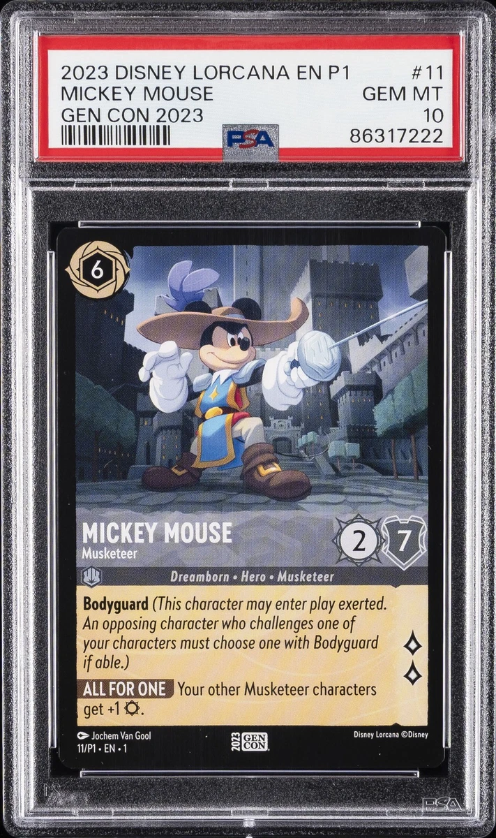 lorcana ミッキーマウス gencon 2023 プロモ Mickey Mouse - Musketeer 11 Disney Lorcana Promo Cards for sale | eBay