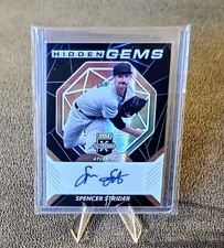 2021 Panini Elite Extra Edition Baseball Hidden Gems Spencer Strider HG-SS Auto 