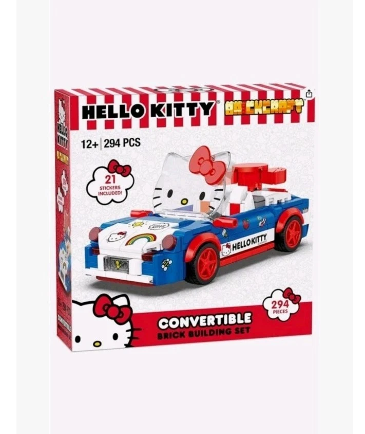 Hello Kitty Convertible Brick Building Set 294 PCS BricKraft Sanrio New - Image 2 of 4