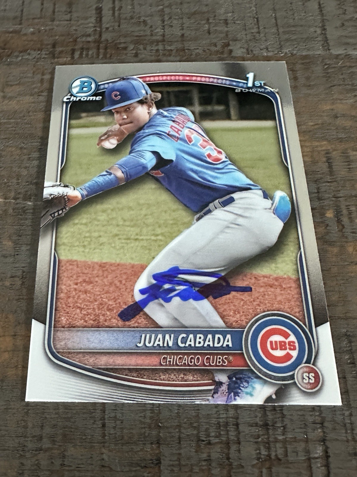 2025 Bowman Chrome 1st Juan Cabada Autographed Signed Auto Cubs Auto BCP-207
