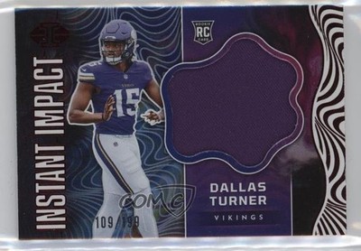 2024 Panini Illusions Instant Impact Red 109/199 Dallas Turner Rookie RC 0ud4