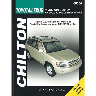 Toyota Highlander Lexus RX 300 330 1999-2007 Import Werkstatthandbuch Chilton