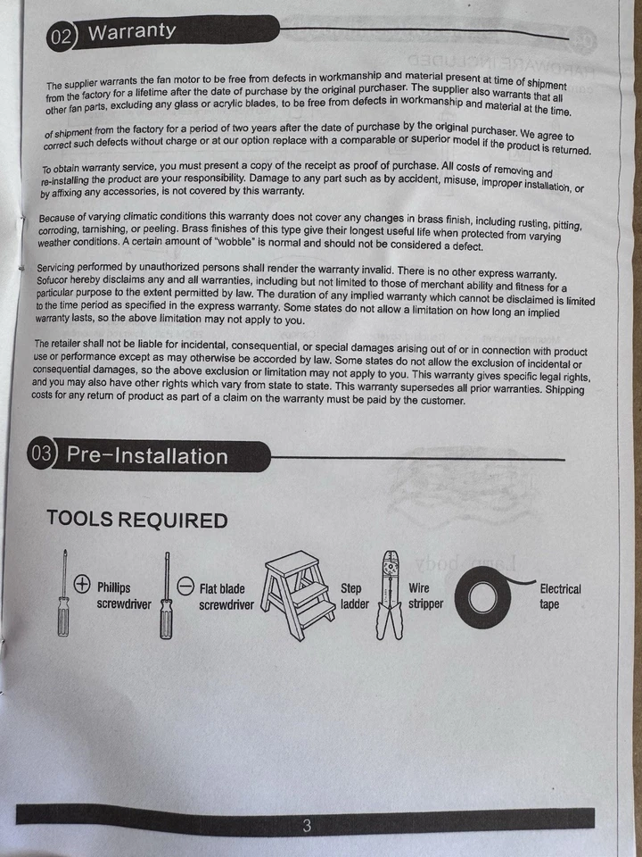 "Ventilador de techo enjaulado de 18"" con luz - control remoto" Foto 2 de 4