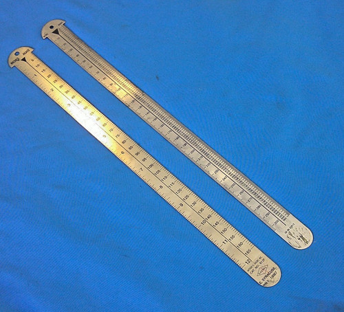 Gaebel Printing / Typography rule No. 612-F, 12 Inches Agate 6 & 12 PT Point Plu