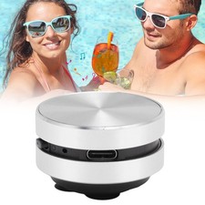 .  Silver Mini Speaker Bone Conduction Portable Wireless Speaker Stereo