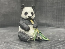 Schleich GIANT PANDA BEAR w/BAMBOO Sitting Adult Retired Figure  14664
