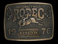 UD11167 NOS NFR 1993 NATIONAL FINALS RODEO HESSTON COLLECTOR BELT BUCKLE