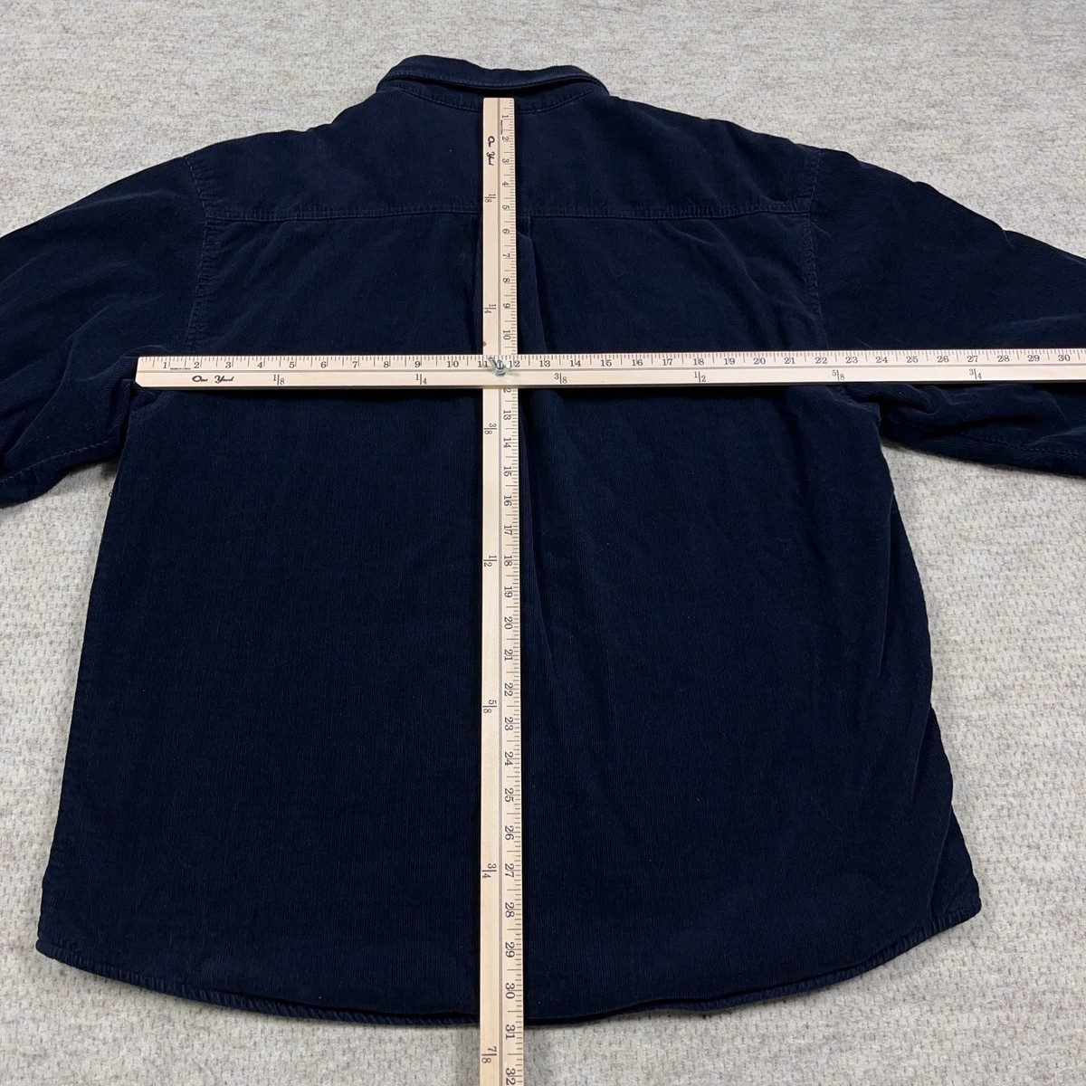 Levis Shacket Men XL Navy Blue Corduroy Fleece Lined Over Shirt  display picture 1