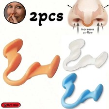 2PCS Silicone Anti Snoring Nose Clip Sleep Aid Nasal Expander Stop Snore Device