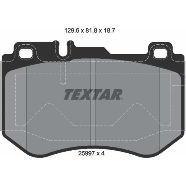 Textar 2599701 Bremsbelagsatz FüR Mercedes Benz C Klasse W205 S205 C205 A205-image