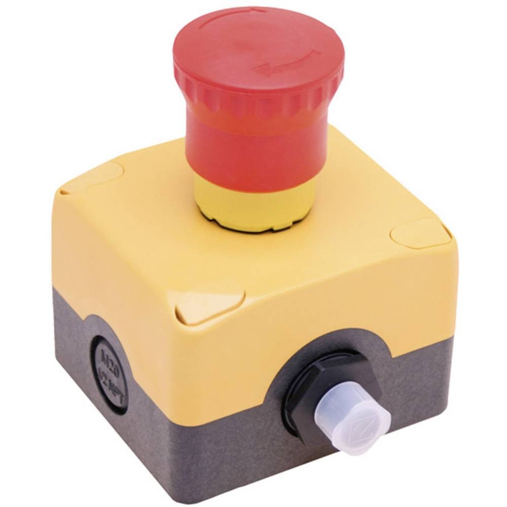 Arrêt d'urgence Pizzato ES AC31027 coupure instantanée 6A