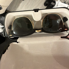 Ray-Ban RB3507 Clubmaster Black/Gold Polarize...
