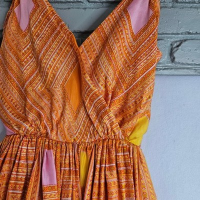 orange flare dress Apple Latte Women's Flirty Fit & Flare Orange Dress Sz S, M, L – iFIVE  FASHIONHOUSE