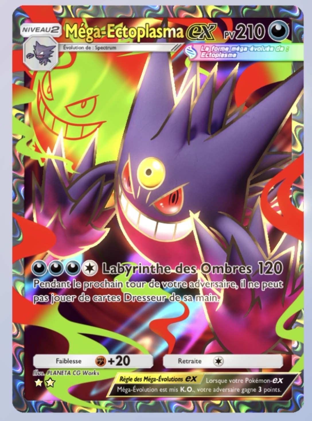 Pokemon TCG POCKET Méga Ectoplasma Full Art
