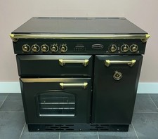 RANGEMASTER CLASSIC 90 CM ⚡️FULL ELECTRIC⚡️RANGE COOKER IN BLACK & GOLD TRIM.
