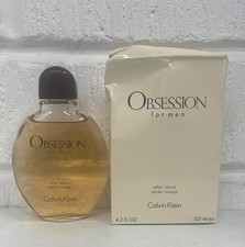Calvin Klein Obsession Men Aftershave 125ml Damaged / No Box Please Read