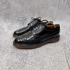 Vintage Dr. Martens Made in England Mens Black Brogues Derbies US9 UK8 EU42