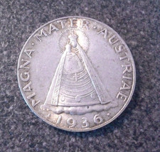 Najrzadszy rocznik!!! 5 szylingów 1936 Magna Mater