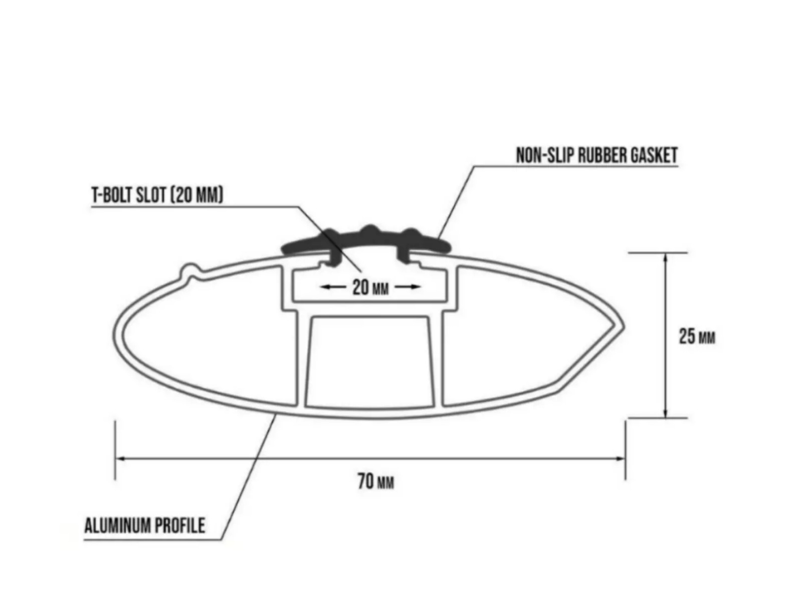 Black Roof Rack Cross Bars Aluminum Carrier to fit Mazda CX-50 2022-2025