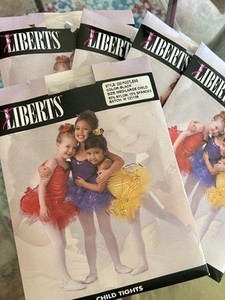 4 Pair : Libert’s  Black Dance Tights Size Child Medium/ Large