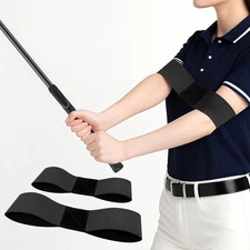 2 Pack Golf Swing Training Aid Swing Correcting Arm Band for Muscle Memory & Bod