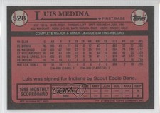 1989 Topps Blank Front Luis Medina #528 fm0