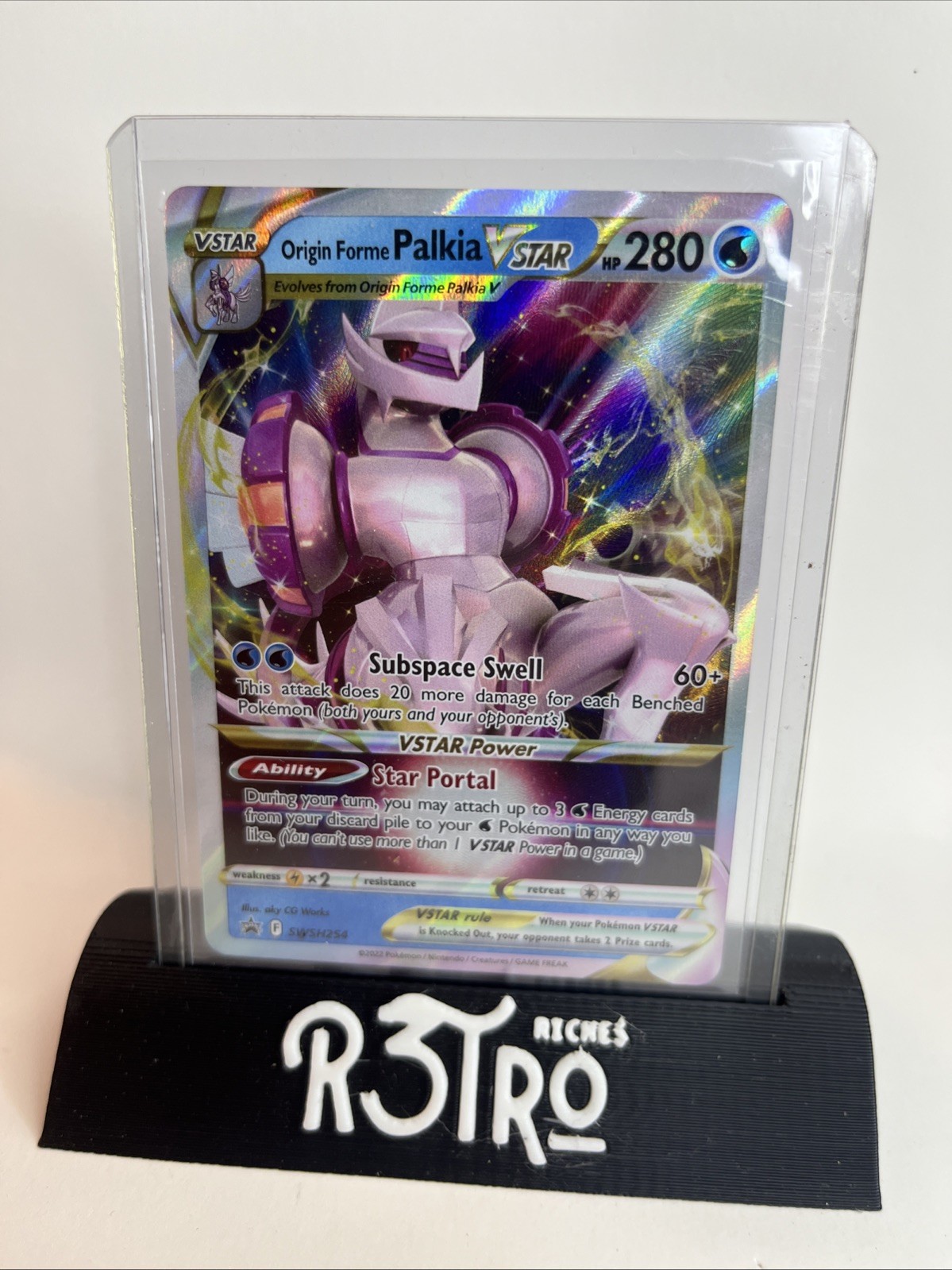 Origin Forme Palkia VSTAR SWSH254 Black Star Promo Full Art Pokemon Card