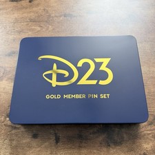 D23 Disney 2025 Gold Member Exclusive- 10 Pin- Pin Set in Collector's Tin