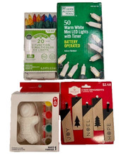 Holiday Christmas Lights, Ornaments,  Ornament Kit, Bundle, New