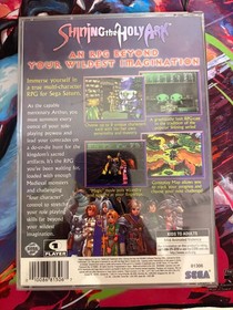 Shining the Holy Ark (Sega Saturn) - Original Case Art + Manual ONLY