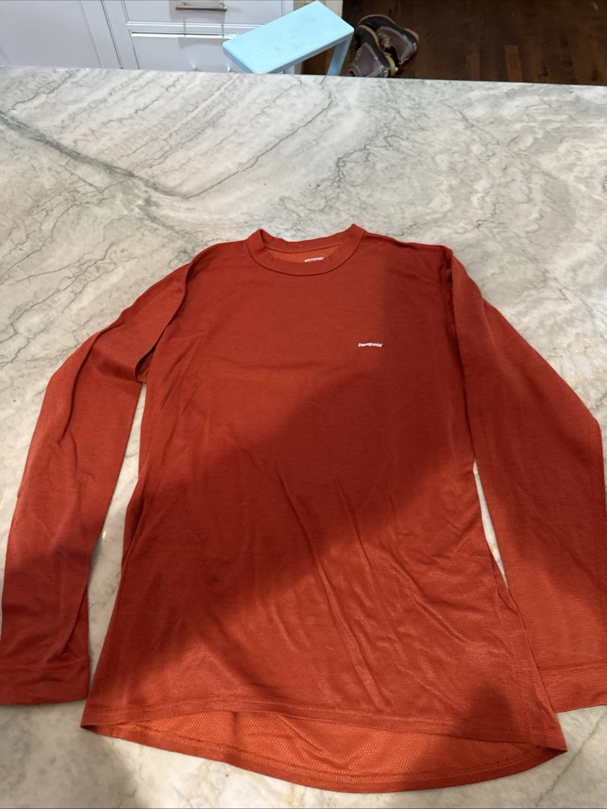 Patagonia Men's Capilene Burnt Orange Top - Size Medium