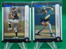 Tim Hudson Mark Mulder 1999 Bowman Lot Athletics
