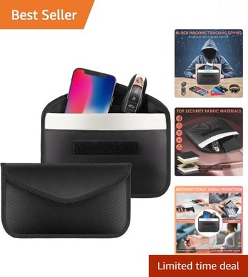 Durable & Portable Faraday Bags for Phones and Car Keys: 2 Pack Protection