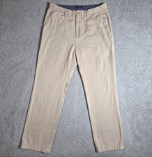 Nautica Men  s The Deck Pants Sz 34 Fits 34x30.5 Beige Khaki Chino Pants