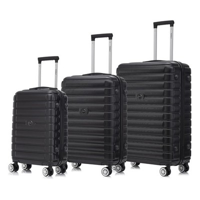 3er Kofferset, Reisekoffer Trolley Rollkoffer Set, Gepäckset mit 4 Rollen 360°