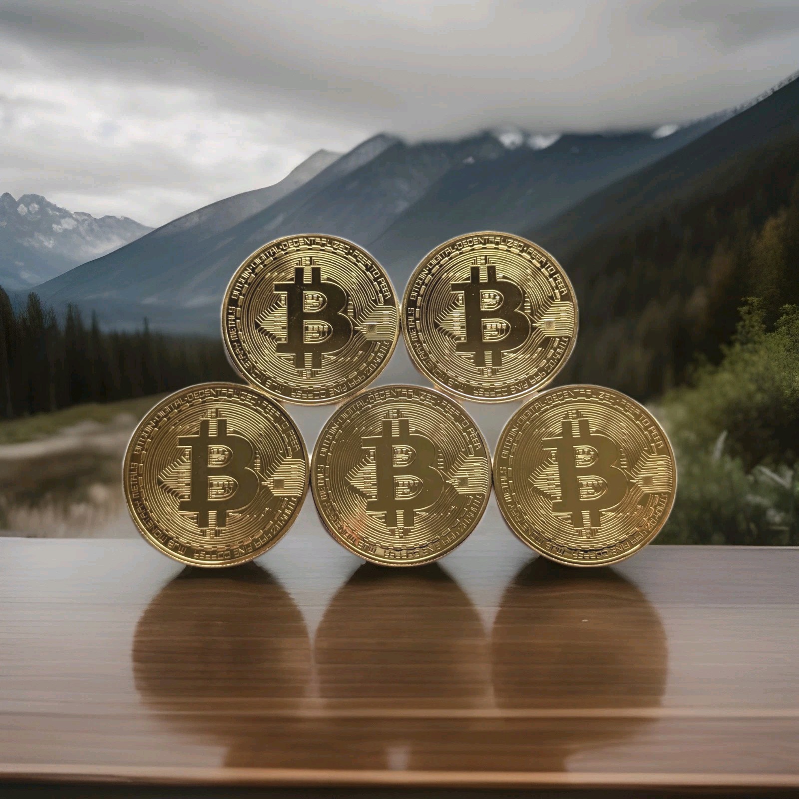 Collectable Joblot Bitcoin Physical Novelty BTC Gold Plated Coins UK SELLER