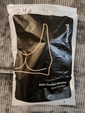 NWT Truekind Women's Daily Comfort Wirefree Shaper Bra Cream 2XL New