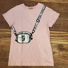 Marc Jacobs Girls Pink Snapshot Bag Print Graphic Dress Size 6