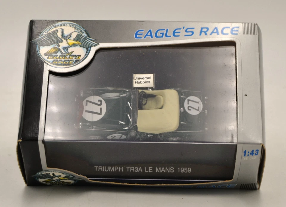 DIE CAST 1/43 " TRIUMPH TR3A LE MANS 1959 " UNIVERSAL HOBBIES (Copia) - Immagine 2 di 2