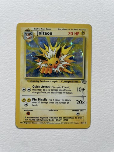 Jolteon 4/64 Jungle Holo Pokémon Card