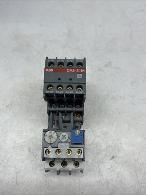 ABB A26-30-10-110V Contator w/ TA25-DU Overload Relay & CA5-22M Block