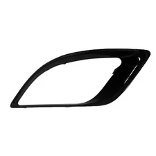 Replacement Black Painted ABS Plastic Front Passenger Side Fog Light Bezel