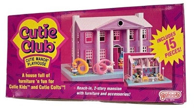 Vintage Cutie Club Cutie Manor Playhouse 2-Story Galoob 3644 1990 Collectible 15