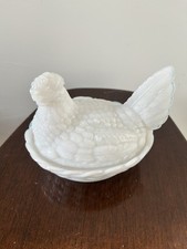 Vintage HENNE. Butterdose Huhn. Deckeldose Pr...