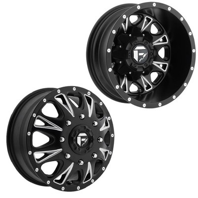 17x6.5 D513 Fuel Throttle GM DODGE FORD DUALLY Wheels 8x6.5 Set of 4