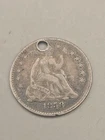 1858 Seated Liberty Half Dime 5c