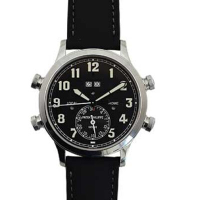 PATEK PHILIPPE  -  5520P Pilot Travel Time Alarm in Platinum